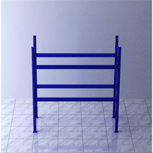 棧板式貨架主架2880×1000×2500mm(兩層,1.5T/層,藍(lán)色)