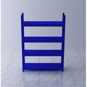 重型貨架主架1800×500×2000mm(四層,1T/層,藍色)