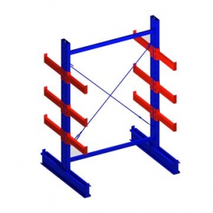 雙面懸臂主架，1500*1600*2500，400kg/層，4層，懸臂長(zhǎng)700mm，含底座