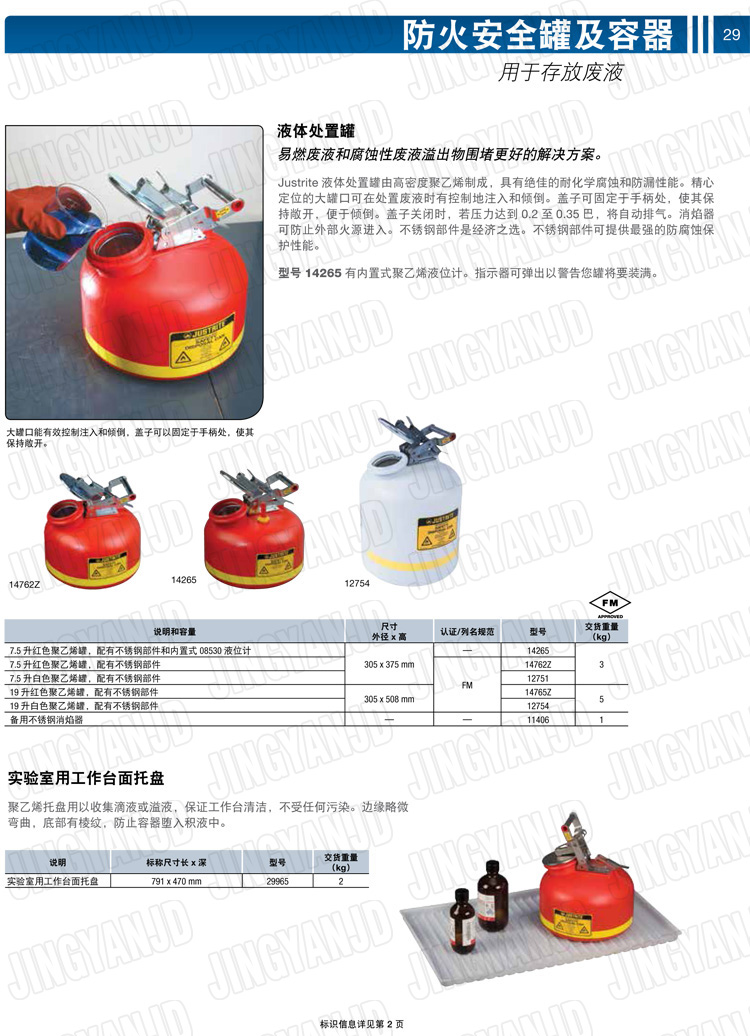 JUSTRITE，美國(guó)杰斯瑞特，justriteI型安全罐,柴油汽油存放罐，酒精松香水安全存儲(chǔ)罐，防火安全罐，防爆安全罐