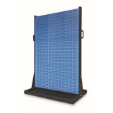 固定型雙面物料架960×630×1450mm(2方孔4百葉)，KR-2324
