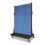 移動型雙面物料整理架960×610×1560mm(6百葉)，KM-2306，1H9329