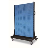 移動型雙面物料整理架960×610×1560mm(6方孔)，KM-2360